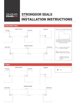 Strongdor Seal Installation Thumbnail